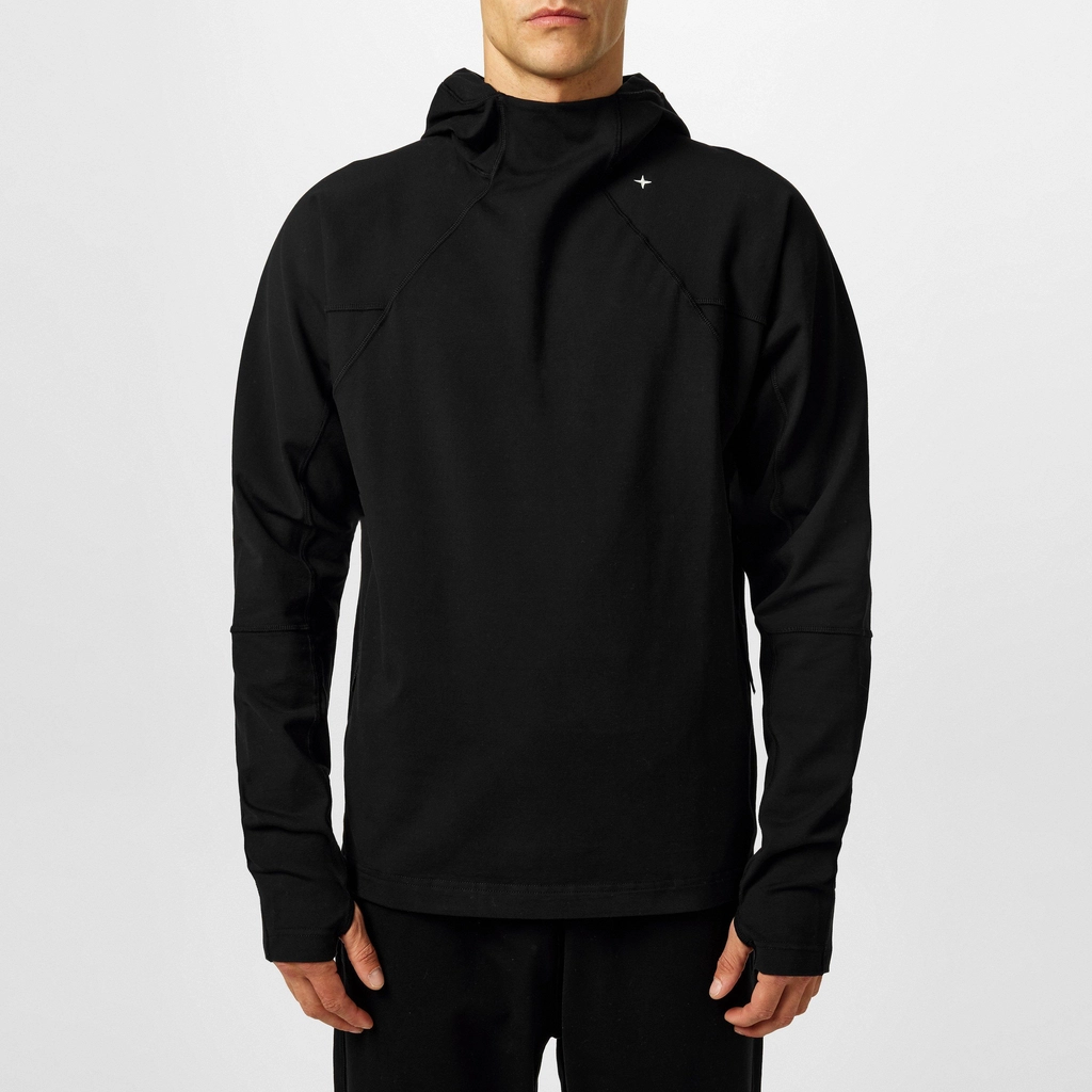 Stone Island Stellina Cotton Off The Hook Hoodie - Nero V0029
